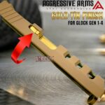 AGGRESSIVE ARMS 416 STEEL GOLD TIN PREMIUM EXTRACTOR for GLOCK GEN 1 2 3 4 - Image 2