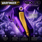 WARFINGER by RANGER PROOF / JOHNNY GLOCK COLLABORATION VEX F3 PURPLE with GOLD ADJUSTABLE VERSION TRIGGER for GLOCK GEN 1 2 3 4 5 6 - 17 19 19X 20 21 22 23 24 26 27 31 32 33 34 35 37 36 38 39 43 43x 45 48 - Image 2