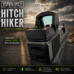 STEEL CITY ARSENAL HITCH HIKER DOVE MOUNT SYSTEM for Glock RMSc Slide Sight Adapter with Front TARAN TACTICAL SUPPRESSOR HEIGHT FIBER OPTIC READY SIGHT + SLIM FLAT OPTIC SCREWS - WORKS WITH SWAMPFOX SENTINEL 2 - ** FITS TAURUS TX-22 - Image 4