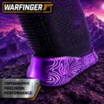 WARFINGER by Ranger Proof for GLOCK 17 / 34 / 45 PURPLE TOPOGRAPHY BILLET ALUMINUM MAGWELL – FITS GEN 5 OEM FACTORY FRAMES - Image 2