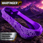 WARFINGER by Ranger Proof for GLOCK 17 / 34 / 45 PURPLE TOPOGRAPHY BILLET ALUMINUM MAGWELL – FITS GEN 5 OEM FACTORY FRAMES - Image 4