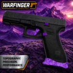 WARFINGER by Ranger Proof for GLOCK 17 / 34 / 45 PURPLE TOPOGRAPHY BILLET ALUMINUM MAGWELL – FITS GEN 5 OEM FACTORY FRAMES - Image 3