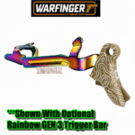 WARFINGER by RANGER PROOF / JOHNNY GLOCK COLLABORATION VEX F3 FDE TAN TOPOGRAPHY "ADJUSTABLE VERSION" TRIGGER for GLOCK GEN 1 2 3 4 5 6 - 17 19 19X 20 21 22 23 24 26 27 31 32 33 34 35 37 36 38 39 43 43x 45 48 - Image 7