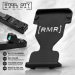 STEEL CITY ARSENAL for GLOCK GEN 6 RMR OPTIC PLATE GAP FILLER - BILLET ALUMINUM - BLACK