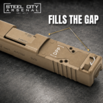 STEEL CITY ARSENAL for GLOCK GEN 6 DELTAPOINT PRO OPTIC PLATE GAP FILLER - BILLET ALUMINUM - FDE TAN - Image 2