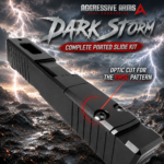 AGGRESSIVE ARMS DARK STORM PORTED SLIDE AND HEXA-PORT BARREL COMPLETE WITH PARTS INSTALLED FOR GLOCK 43 / 43X - Image 3