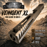 STEEL CITY ARSENAL VENGENT XL - BIG FRONT PORT FLUTED - KODIAK BRONZE with CUSTOM POLISHED EDGES - EXTENDED SLIDE - MATCHING TRIGGER  & RMR COVER PLATE FOR GLOCK 19 GEN 5 - Image 4