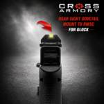 CROSS ARMORY DOVE MOUNT SYSTEM for Glock RMSC Slide Sight Adapter with Front FIBER OPTIC SIGHT + COMES WITH INSTALL TOOLS - Image 6