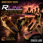 AGGRESSIVE ARMS R-LINE "LOW RIDER" COLOR CHANGING EDITION for GLOCK GEN 1 2 3 4 5 6 "CNC BILLET ALUMINUM" - BLACK HARD NITRIDE SAFETY - FLAT FACE - Image 4