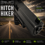 STEEL CITY ARSENAL HITCH HIKER DOVE MOUNT SYSTEM for Glock RMSc Slide Sight Adapter with Front TARAN TACTICAL SUPPRESSOR HEIGHT FIBER OPTIC READY SIGHT + SLIM FLAT OPTIC SCREWS - WORKS WITH SWAMPFOX SENTINEL 2 - ** FITS TAURUS TX-22 - Image 6