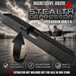 AGGRESSIVE ARMS Extractor Depressor Rod Kit Gen 1-4 GLOCK STEALTH BLACK /  STAINLESS STEEL - Image 4