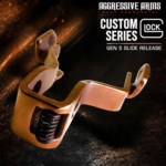 AGGRESSIVE ARMS & OEM GLOCK Extended Slide Stop SHINY COPPER Release for GLOCK GEN 5 & 6 - 17 19 22 23 26 34 45 49 - Image 4
