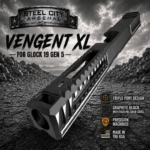 STEEL CITY ARSENAL VENGENT XL - BIG FRONT PORT FLUTED - GRAPHITE BLACK with CUSTOM POLISHED EDGES - EXTENDED SLIDE - MATCHING TRIGGER  & RMR COVER PLATE FOR GLOCK 19 GEN 5 - Image 6