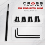 CROSS ARMORY DOVE MOUNT SYSTEM for Glock RMSC Slide Sight Adapter with Front FIBER OPTIC SIGHT + COMES WITH INSTALL TOOLS - Image 5