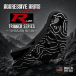 AGGRESSIVE ARMS R-LINE for GLOCK GEN 1 2 3 4 5 6 "CNC BILLET ALUMINUM" TOPOGRAPHY SERIES - BLACK ARMOR - BLACK HARD NITRIDE SAFETY - FLAT FACE - Image 4