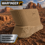 WARFINGER by Ranger Proof for GLOCK 17 / 34 / 45 FDE TOPOGRAPHY BILLET ALUMINUM MAGWELL – FITS GEN 5 OEM FACTORY FRAMES - Image 2