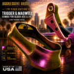AGGRESSIVE ARMS & STEEL CITY ARSENAL "LOW RIDER EDITION" COLOR CHANGING for GLOCK GEN 5 - 43X - 48  ENHANCED MAGWELL & TRIGGER – FITS OEM GLOCK FACTORY FRAMES