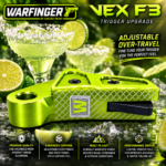 WARFINGER by RANGER PROOF / JOHNNY GLOCK COLLABORATION VEX F3 ANODIZED LIME GREEN ADJUSTABLE VERSION TRIGGER for GLOCK GEN 1 2 3 4 5 - 17 19 19X 20 21 22 23 24 26 27 31 32 33 34 35 37 36 38 39 43 43x 45 48 - Image 4