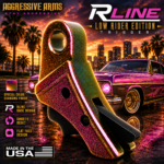 AGGRESSIVE ARMS R-LINE "LOW RIDER" COLOR CHANGING EDITION for GLOCK GEN 1 2 3 4 5 6 "CNC BILLET ALUMINUM" - BLACK HARD NITRIDE SAFETY - FLAT FACE