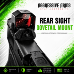 AGGRESSIVE ARMS DOVE MOUNT SYSTEM for Glock RMR Slide Sight Adapter with Front V2 FIBER OPTIC SIGHT + COMES WITH INSTALL TOOLS - Image 5