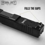 STEEL CITY ARSENAL for GLOCK GEN 6 RMSC OPTIC PLATE GAP FILLER - BILLET ALUMINUM - BLACK - Image 2
