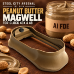 STEEL CITY ARSENAL GLOCK GEN 5 43X - 48  ENHANCED "TACDOM EXCLUSIVE" PEANUT BUTTER AI FDE TAN MAGWELL – FITS OEM GLOCK FACTORY FRAMES - Image 4
