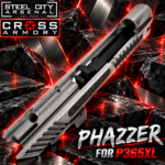 STEEL CITY ARSENAL LIMITED EDITION PHAZZER Ported Battleworn Grey Slide & Barrel Combo for SIG P365XL + CROSS ARMORY Shadow Red Dot OPTIC INCLUDED - Image 6