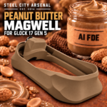 STEEL CITY ARSENAL GLOCK 17 - 22 - 34 - 45 GEN 5 ENHANCED "TACDOM EXCLUSIVE" AI FDE PEANUT BUTTER MAGWELL – FITS OEM GLOCK FACTORY FRAMES - Image 3