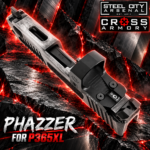 STEEL CITY ARSENAL LIMITED EDITION PHAZZER Ported Battleworn Grey Slide & Barrel Combo for SIG P365XL + CROSS ARMORY Shadow Red Dot OPTIC INCLUDED - Image 5