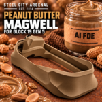 STEEL CITY ARSENAL GLOCK 19 - 23 GEN 5 ENHANCED "TACDOM EXCLUSIVE" AI FDE PEANUT BUTTER MAGWELL – FITS OEM GLOCK FACTORY FRAMES