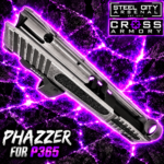 STEEL CITY ARSENAL LIMITED EDITION PHAZZER Ported Battleworn Grey Slide & Barrel Combo for SIG P365 + CROSS ARMORY Shadow Red Dot OPTIC INCLUDED - Image 8