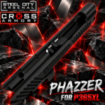 STEEL CITY ARSENAL LIMITED EDITION PHAZZER Ported GRAPHITE BLACK Slide & Barrel Combo for SIG P365XL + CROSS ARMORY Shadow Red Dot OPTIC INCLUDED - Image 7