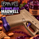 STEEL CITY ARSENAL GLOCK GEN 5 43X - 48  ENHANCED "TACDOM EXCLUSIVE" FX PURPLE GRAPE JELLY MAGWELL – FITS OEM GLOCK FACTORY FRAMES - Image 6