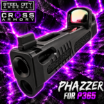STEEL CITY ARSENAL LIMITED EDITION PHAZZER Ported Graphite Black Slide & Barrel Combo for SIG P365 + CROSS ARMORY Shadow Red Dot OPTIC INCLUDED - Image 4