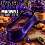 STEEL CITY ARSENAL GLOCK GEN 5 43X - 48  ENHANCED "TACDOM EXCLUSIVE" FX PURPLE GRAPE JELLY MAGWELL – FITS OEM GLOCK FACTORY FRAMES
