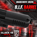 AGGRESSIVE ARMS B.I.F (Business in Front) Ported Compensated Barrel for NEW GLOCK 19 & 45 GEN 6 - BLACK - Image 2