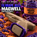 STEEL CITY ARSENAL GLOCK 17 - 22 - 34 - 45 GEN 5 ENHANCED "TACDOM EXCLUSIVE" FX PURPLE GRAPE JELLY MAGWELL – FITS OEM GLOCK FACTORY FRAMES - Image 2