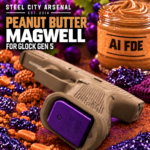 STEEL CITY ARSENAL GLOCK 17 - 22 - 34 - 45 GEN 5 ENHANCED "TACDOM EXCLUSIVE" AI FDE PEANUT BUTTER MAGWELL – FITS OEM GLOCK FACTORY FRAMES - Image 4