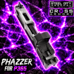 STEEL CITY ARSENAL LIMITED EDITION PHAZZER Ported Battleworn Grey Slide & Barrel Combo for SIG P365 + CROSS ARMORY Shadow Red Dot OPTIC INCLUDED - Image 5