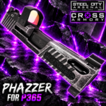 STEEL CITY ARSENAL LIMITED EDITION PHAZZER Ported Battleworn Grey Slide & Barrel Combo for SIG P365 + CROSS ARMORY Shadow Red Dot OPTIC INCLUDED - Image 7