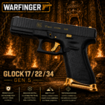 WARFINGER by Ranger Proof for GLOCK 17 / 22 / 34 ENHANCED ANODIZED GOLD BILLET ALUMINUM MAGWELL + VEX F3 ADJUSTABLE TRIGGER – FITS GEN 5 OEM FACTORY FRAMES - Image 2