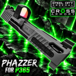 STEEL CITY ARSENAL LIMITED EDITION PHAZZER Ported SIG DARK GREY Slide & Barrel Combo for SIG P365 + CROSS ARMORY Shadow Red Dot OPTIC INCLUDED - Image 3
