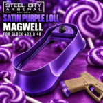 STEEL CITY ARSENAL GLOCK GEN 5 43X - 48  ENHANCED "TACDOM EXCLUSIVE" SATIN PURPLE LOLI MAGWELL – FITS OEM GLOCK FACTORY FRAMES - Image 4