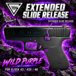 GHOST INC for GLOCK 43 43X 48 WILD PURPLE EXTENDED SLIDE RELEASE CATCH - Image 2
