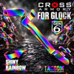 CROSS ARMORY ENHANCED Trigger TWO X2 BAR for GEN 6 Glock 17 - 19 - 19x - 45 - SHINY RAINBOW PLATED - Image 4