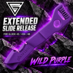 GHOST INC for GLOCK 43 43X 48 WILD PURPLE EXTENDED SLIDE RELEASE CATCH - Image 3