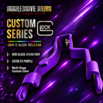 AGGRESSIVE ARMS & OEM GLOCK Extended Slide Stop SATIN FX PURPLE Release for GLOCK GEN 5 & 6 - 17 19 22 23 26 34 45 4921 - Image 4