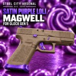 STEEL CITY ARSENAL GLOCK 19 - 23 GEN 5 ENHANCED "TACDOM EXCLUSIVE" SATIN PURPLE LOLI MAGWELL – FITS OEM GLOCK FACTORY FRAMES - Image 2