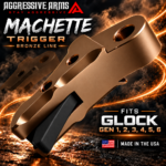 AGGRESSIVE ARMS MACHETTE EDITION for GLOCK GEN 1 2 3 4 5 6 "6061 BILLET ALUMINUM" TRIGGER BRONZE ANODIZED - Image 4