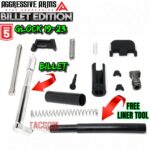 AGGRESSIVE ARMS BILLET EDITION Upper Slide Kit for Glock 19 - 23 GEN 5 parts FREE Channel Liner Tool